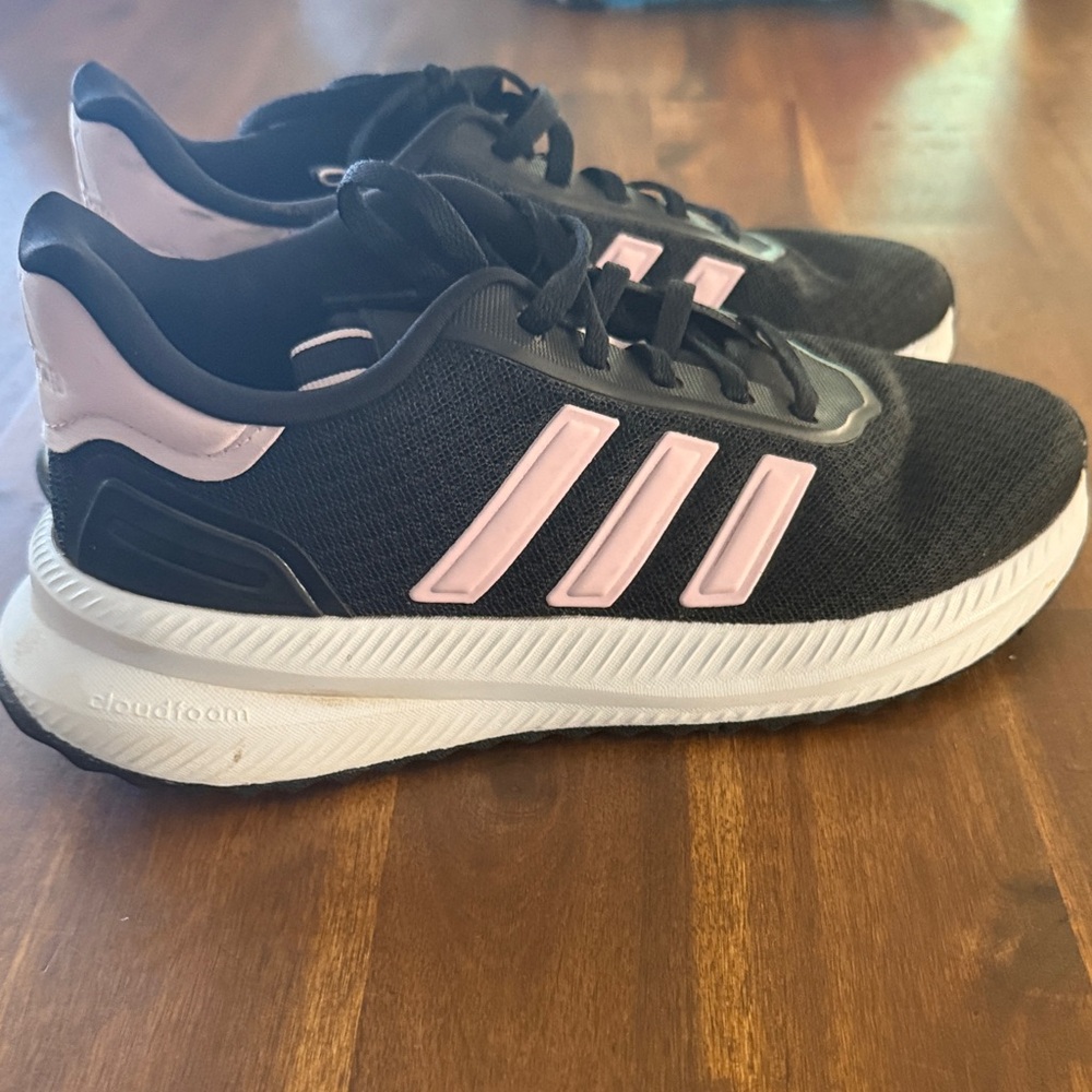 Adidas Women's Black and Pink Sneakers